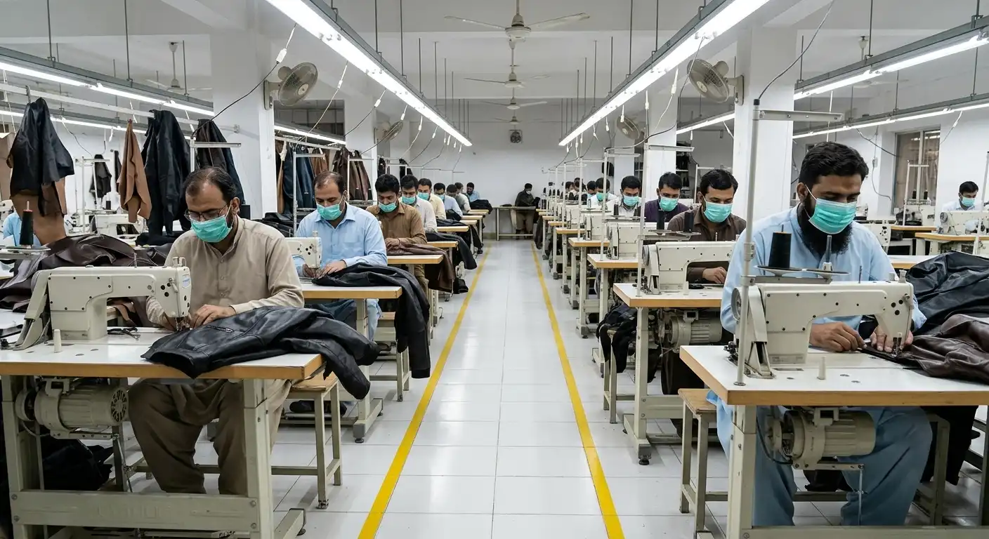 Premium Products OEM Leather Apparel Manufacturing Facility in Pakistan